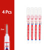 Four long precision waterproof marking pens in white and red packaging.
