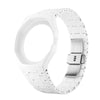 White ceramic watch case and strap set for Swatch X AP Royal POP