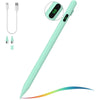 Helles grün-Stylus mit digitaler Anzeige 96 und Regenbogenverlauf an der Spitze.