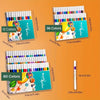 Ein Set professioneller Acryl-Malerkugels in verschiedenen Farben in der Verpackung