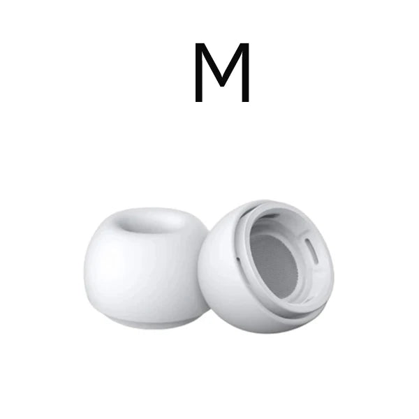 A white silicone case for replacement eartips for AirPods Pro.