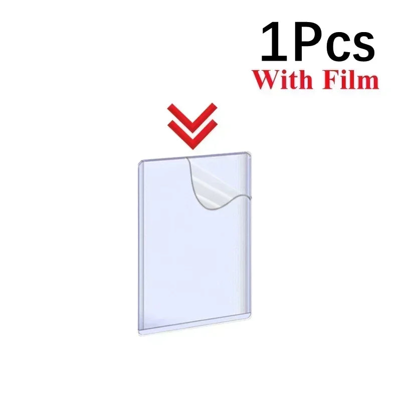 One clear protective card sleeve with anti-scratch film.