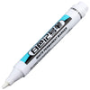 A white permanent paint marker pen with black text on a white background.