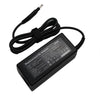 Black replacement AC adapter cable and power brick for a 65W laptop.