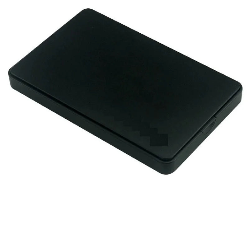 Schwarze Außenhülle für externe Festplatte (2,5 Zoll SATA SSD oder HDD)