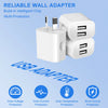 White wall adapter with dual ports featuring intelligent chip and multi-protection features.