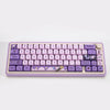 A purple Magic Bunny PBT keycap set featuring a KOA profile and dye-sublimated design.
