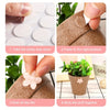 Step-by-step guide showing how to use removable double-sided adhesive dots for crafts and decor