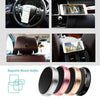 A set of magnetic mount holders for smartphones shown next to a car interior dashboard.