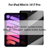 Privacy tempered glass screen protectors for iPad Mini 6 and A17 Pro models