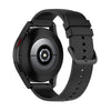 A black silicone watch band for a smartwatch, shown from the side.