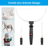 A set of electric styrofoam cutting pens including a white goose, a white horse, and a Santa figure.