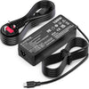 Schwarzer AC-Adapter für Laptop mit USB-C-Ausgang und 100W Leistung.