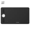 A black XP-Pen drawing tablet with a matte screen protector and four buttons.