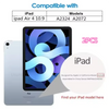 A display showing a 9H tempered glass screen protector for iPad models A2324 and A2072.