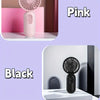 Eine rosa und eine schwarze, tragbare USB-Lade-Mini-Handventilator