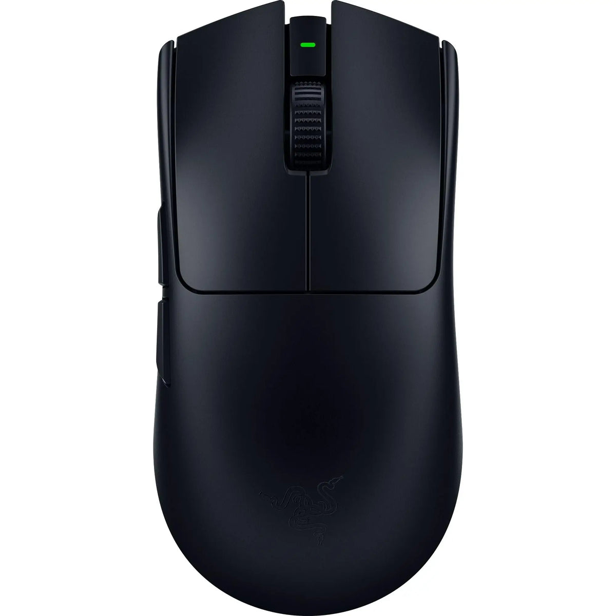 Black Razer Viper V3 Pro wireless gaming mouse shown from the top view