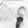 White HTC earbuds shown next to a diagram illustrating directional audio technology for improved sound quality.