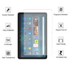 A tablet screen protector featuring scratch resistance, fingerprint resistance, easy installation, high transparency, and cas