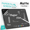 Protector de pantalla de papel mate para iPad que muestra un efecto de escritura en la pantalla.