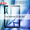 Two tempered glass screen protectors for iPad Air 13 M2 M3 devices