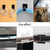 Cable organizer kit showing various ways to manage wires for desks and electronics