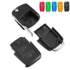 A set of realistic fake car keys with secret compartments and colored plastic covers.