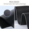 Black anti slip cushion with tightly locked edges mouse pad