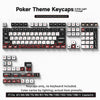 A set of Poker theme light-through keycaps for mechanical keyboards, including various letter and symbol keys.