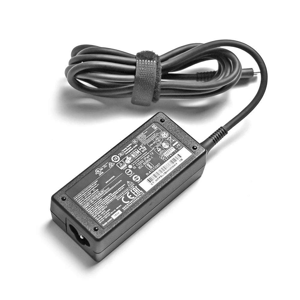 Schwarzes USB-C Ladekabel und Stecker für HP Laptops