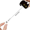 A hand is holding a clear retractable ID badge holder with a crocodile clip, next to a black silhouette of a crocodile.
