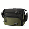 A dark olive green women's multifunctional crossbody bag with black trim and strap.