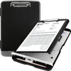 A black A4 waterproof file box with a writing board and pen slot open to display a quotation form.