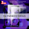 Two tempered glass screen protectors for iPad Air 4 5 10.9 inch with various model numbers