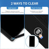 Two methods to clear a writing tablet screen: Hall Switch and Push To Clear.