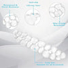 Ergonomic cloud wrist rest for keyboards and mice shown with features like waterproof silicone base and skin-friendly breatha