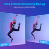 A visual comparison showing smooth streaming at 60fps and 30fps with a person performing an athletic movement.