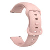 A pink silicone watchband for an Amazfit Bip 6 displayed against a white background.