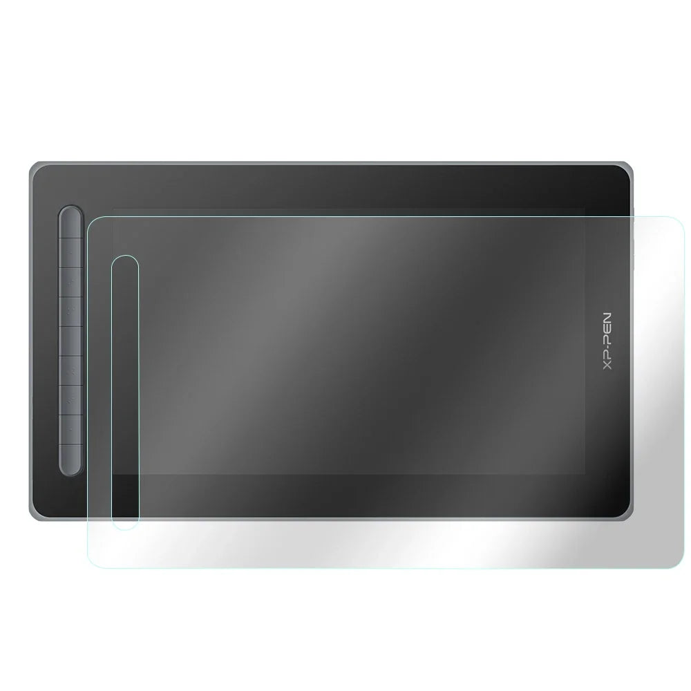 Anti-glare matte screen protector for a digital drawing tablet with a clear protective layer.