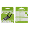 Un adaptateur Bluetooth USB Dual Band vert avec connecteur noir et spécifications techniques.