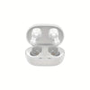 Estuche blanco de carga para auriculares inalámbricos Bluetooth.