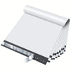 A roll of white sealing dustproof mailing bags shown partially unrolled.
