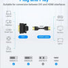 DVI to HDMI bi-directional adapter cable suitable for conversion between DVI and HDMI interfaces.