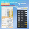 A set of LANGUO collaboration painting journal pens featuring various colors and tips.