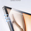 Close-up view of a phone screen showing an elegant large arc edge design transition.