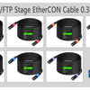 Roll of GUERGUO CAT5E/FTP Stage EtherCON Ethernet cable, black and yellow connectors.