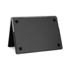 A black ultra-thin hard shell laptop case designed for MacBook Pro and Air.