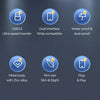 Flash drive features ultra-speed transfer, dual interface compatibility, water and dust proofing, a metal body, mini size, an