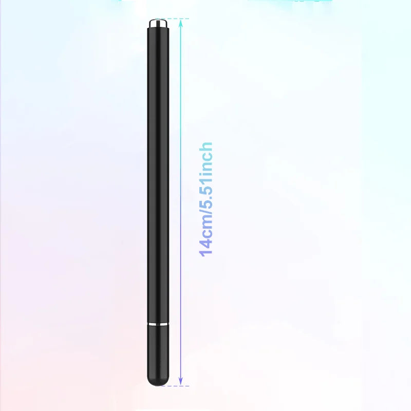 Schwarzer Präzisionsmetall-Stift mit Maßangaben für eine Länge von 14 cm oder 5,51 Zoll.