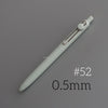 A light green precision gel pen with a silver clip and a pointed tip, shown diagonally on a gray background.